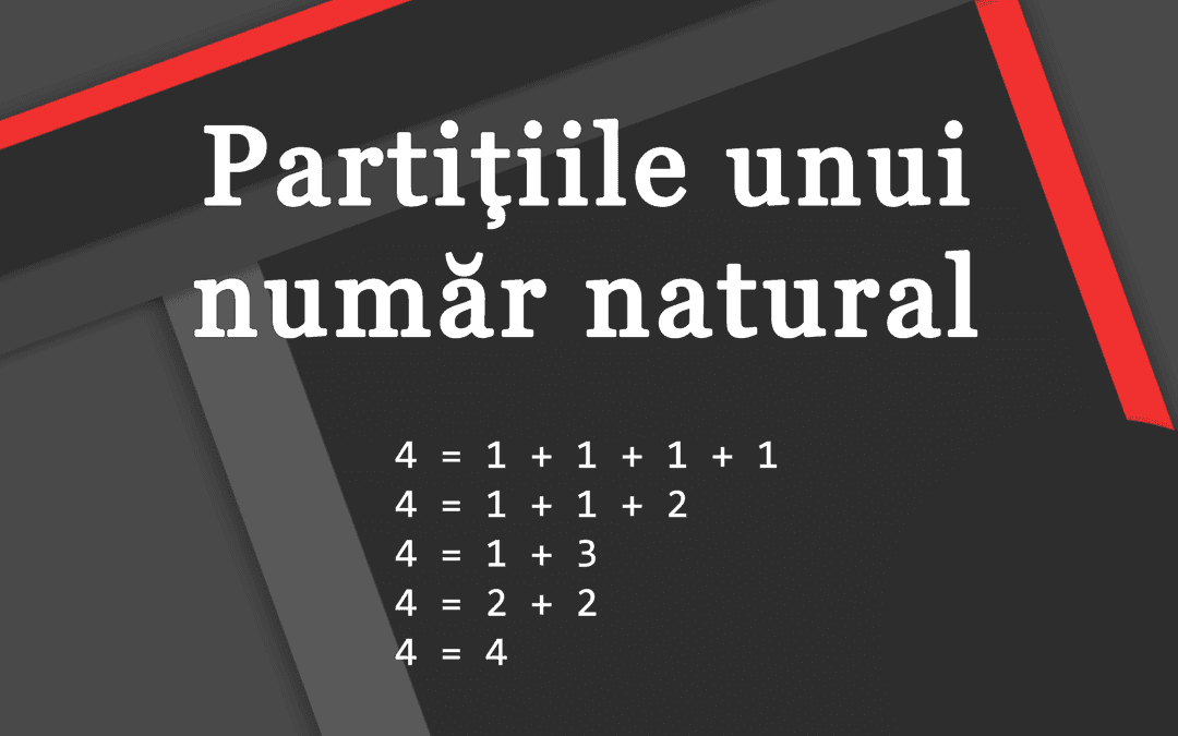 Numărul de partiții ale unui număr natural